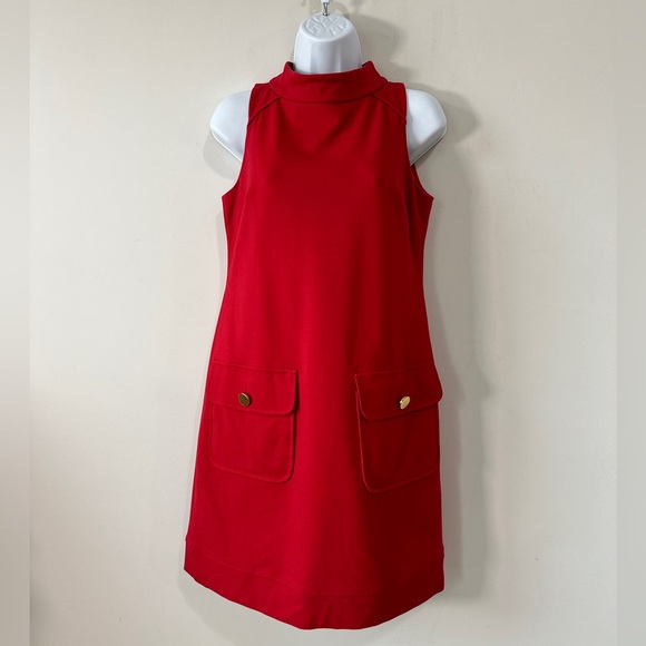 Cynthia Steffe Mod Style Flattering Sleeveless Shift Dress Size 2 - Picture 6 of 9